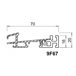 Seuil ALU KÖMMERLING 20 MM