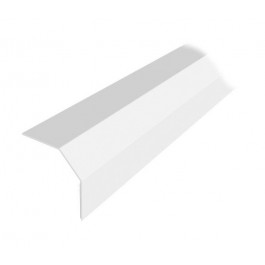 Cornière PVC blanc pan coupé 100x100