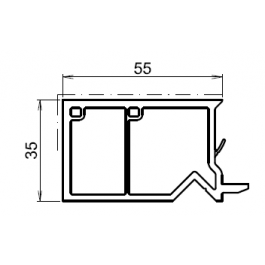 Cache serrure de finition aluminium gamme Neo - Pièces détachées