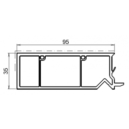 Tapée d'isolation pour fenetre chêne doré +95mm