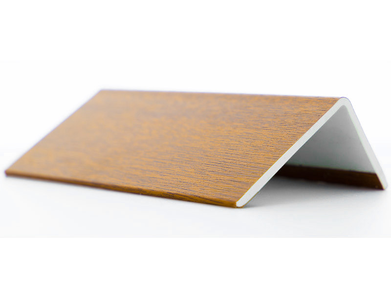 cornieres pvc chene dore 100x100