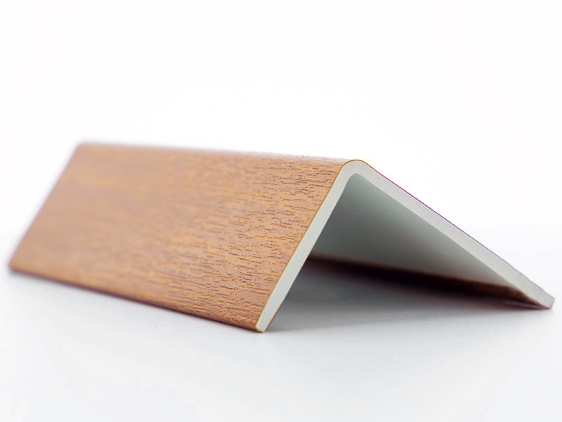 cornieres pvc chene dore 100x100