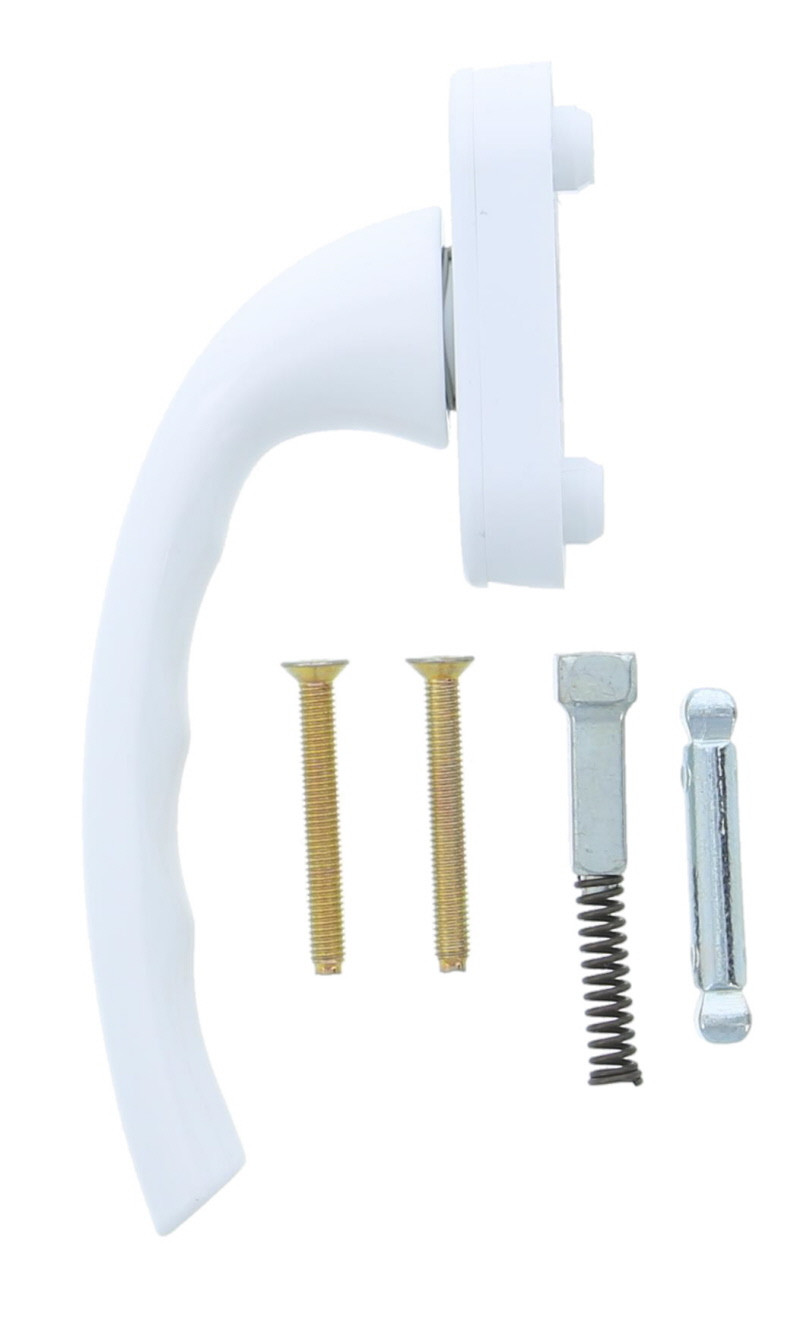 Hoppe Tokyo Poignée De Fenêtre Inclinable Et Tournante En Aluminium Non Verrouillable – Tige De 38 Mm – Finition Argent Anodisé F1