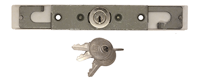 Serrure Pour Porte De Volet Roulant Central - Standard 155x55 Mm - Avec 2 Clés