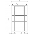 Rehausse / elargisseur kommerling de 120 mm BLANC