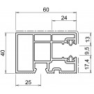 Coulisse pour volet roulant pvc